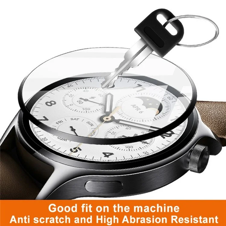 IMAK For Huawei Watch GT 5 Pro 46mm Screen Protector Anti-Scratch PMMA Watch Film (Colorful Edge)
