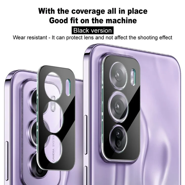IMAK Für Oppo A3 Pro (indien) 5G Tempered Glass Lens Film+acrylkappe (schwarze Version)