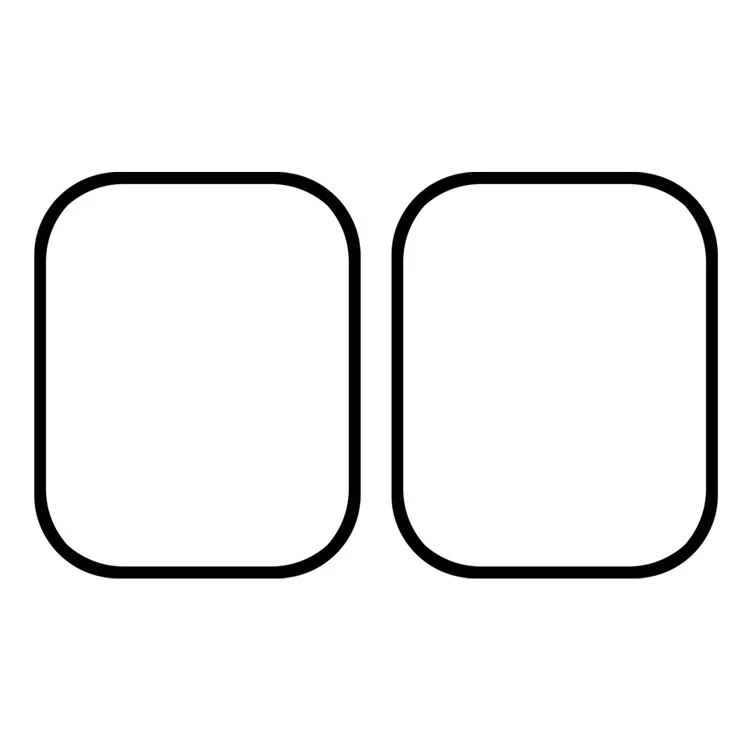 2 unidades/paquete Protector de pantalla para Haylou Watch S8 Película protectora PMMA HD transparente (Borde negro) - Negro