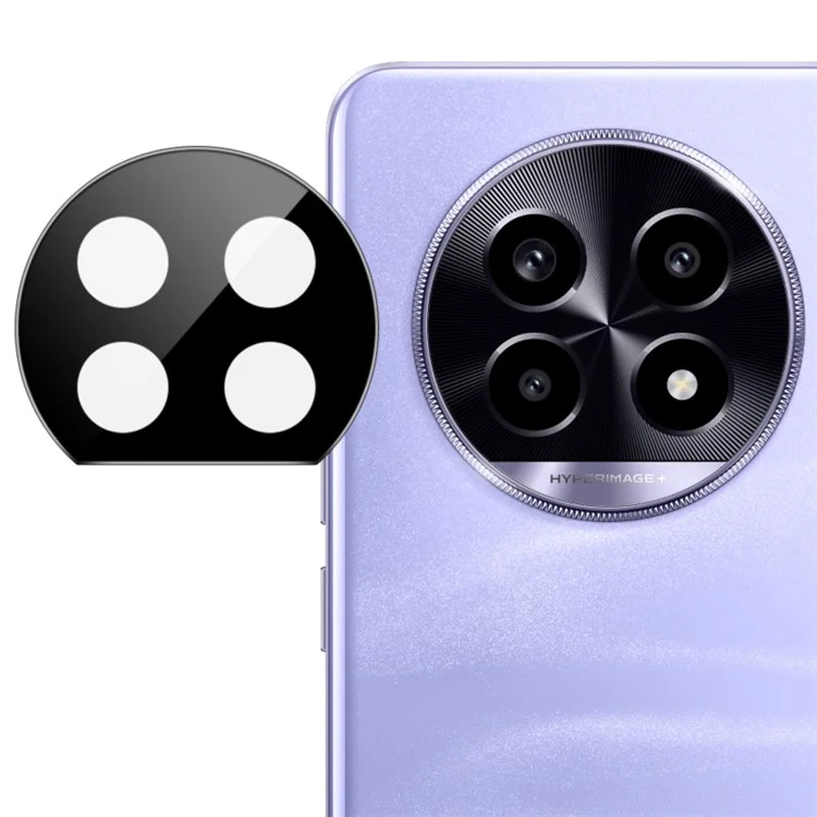 IMAK For Realme 13 Pro 5G (Global) / 13 Pro+ 5G (Global) / 13 Pro+ 5G (China) Camera Lens Protector Tempered Glass HD Clear Lens Film (Black Version)