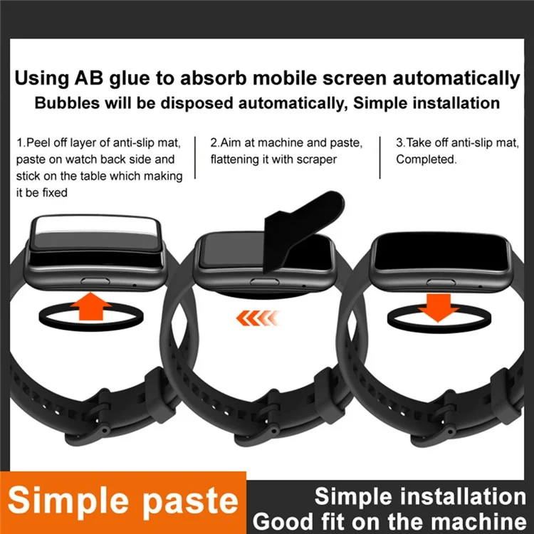 IMAK para Xiaomi Redmi Watch 5 Lite Screen Protector Anti-Scratch PMMA Watch Film