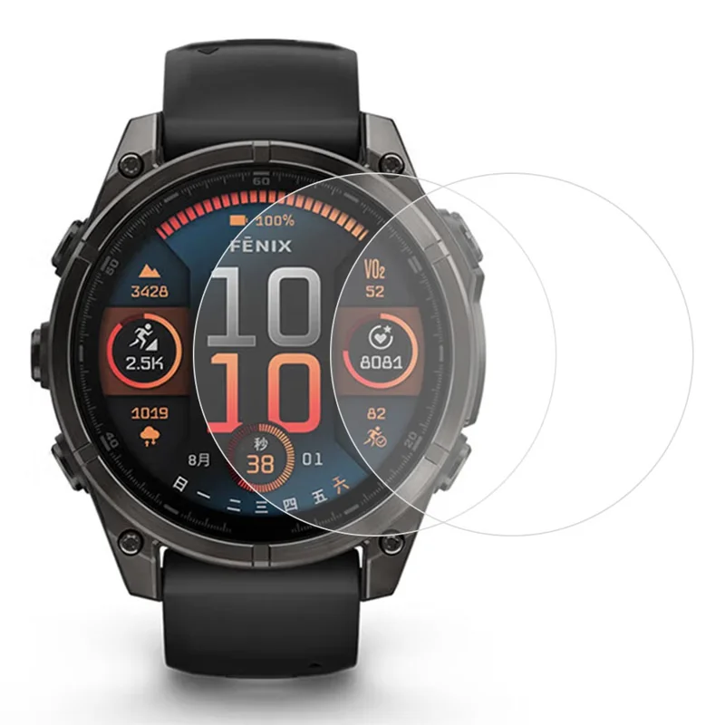2Pcs For Garmin Fenix 8 43mm Watch Screen Protector Clear TPU Film