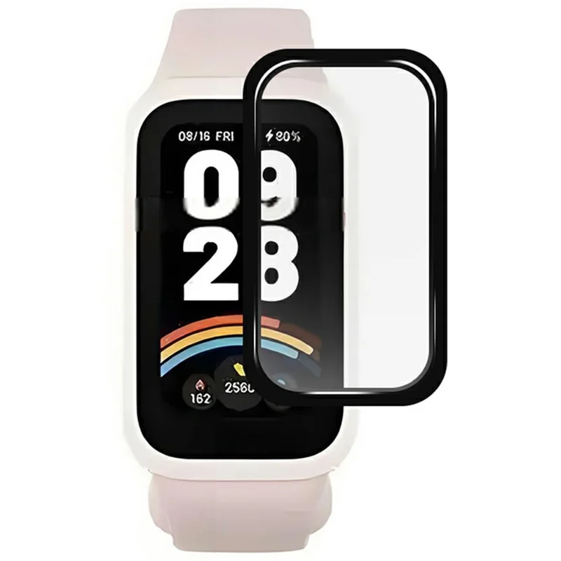 RURIHAI For Xiaomi Smart Band 9 Active Watch Screen Protector 3D PMMA Full Glue Film