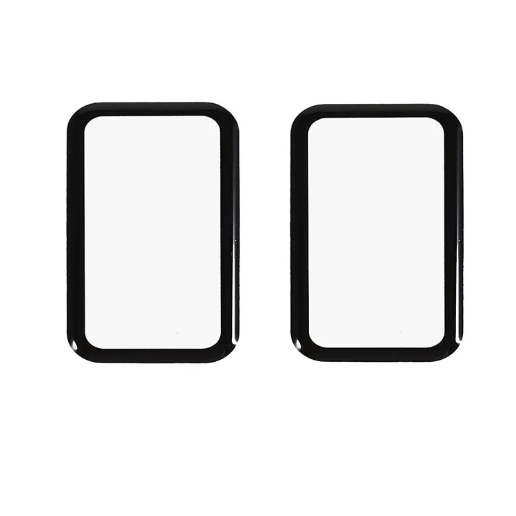 2 шт. / Упаковка для Xiaomi Smart Band 9 Pro Watch Screen Protector HD Clear PMMA Film (черный край) - черный
