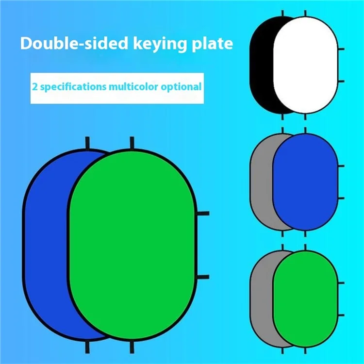 150 x 200cm Photography Backdrop Board Blue and Green Double Sided Collapsible Background Plate