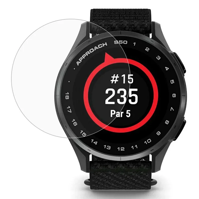 Screenprotector voor Garmin Approach S50, 0,3 mm gehard glas beschermfolie