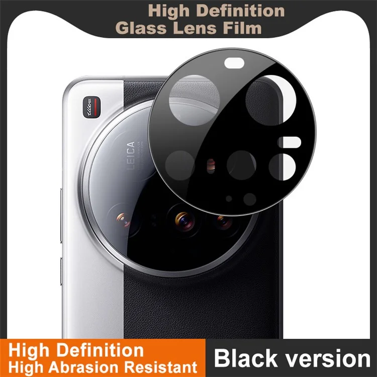 IMAK For Xiaomi 15 Ultra Camera Lens Protector Tempered Glass HD Clear Lens Film (Black Version)