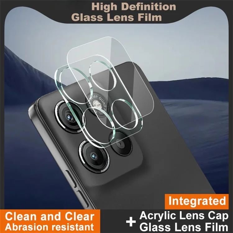 IMAK For Motorola Edge 60 Stylus 5G  / Moto G Stylus 5G (2025) Tempered Glass Camera Lens Protector + Acrylic Lens Cap