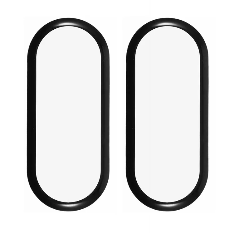 Pack de 2 Unidades Protector de Pantalla para Xiaomi Smart Band 10 Película HD Transparente de PMMA (Borde Negro)