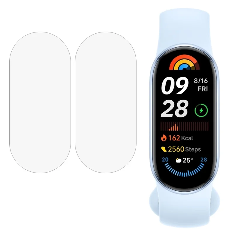 2 Pezzi Pellicola Protettiva per Xiaomi Smart Band 10 Schermo Protezione Trasparente in TPU