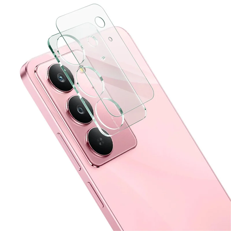 IMAK For Realme C75x Tempered Glass Camera Lens Protector + Acrylic Lens Cap