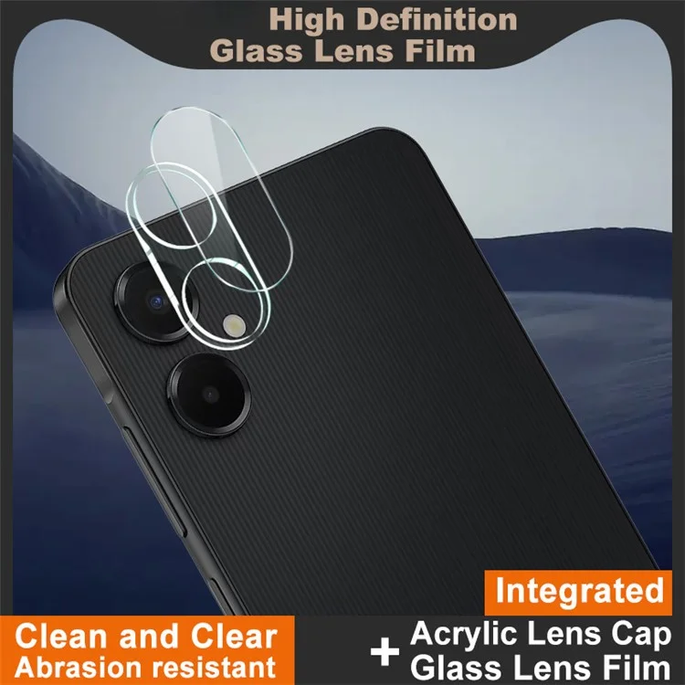 IMAK Pour Samsung Galaxy A06 5G Protection d'Objectif en Verre Trempé + Capuchon d'Objectif en Acrylique