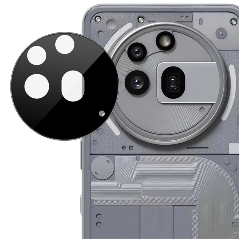IMAK For Nothing Phone (3a) Pro Camera Lens Protector Tempered Glass HD Clear Lens Film (Black Version)