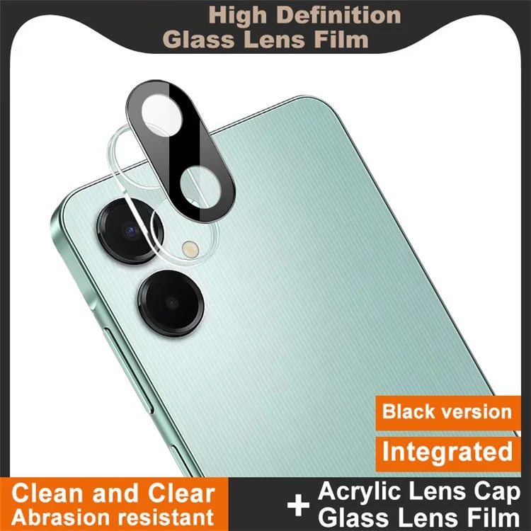 IMAK Für Samsung Galaxy A06 5G Panzerglas Objektivschutz + Acryl-Kappe (Schwarze Version)