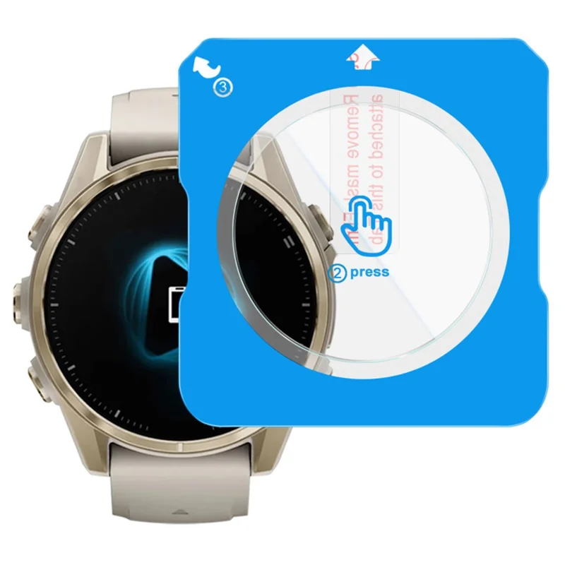 IMAK For Garmin Fenix 8 43mm Tempered Glass Screen Protector with Installation Tool