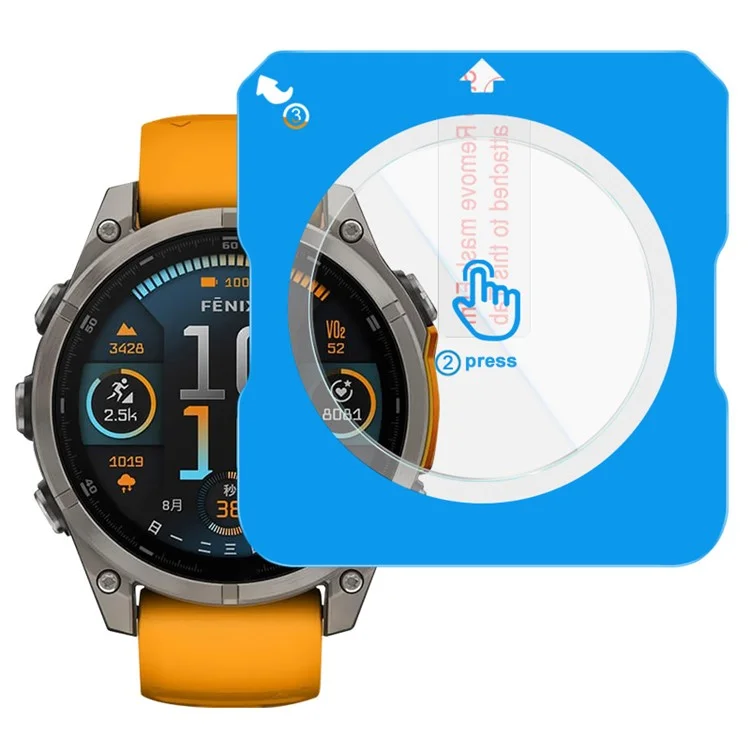 Protetor de Tela de Vidro Temperado IMAK para Garmin Fenix 8 51mm com Ferramenta de Instalação