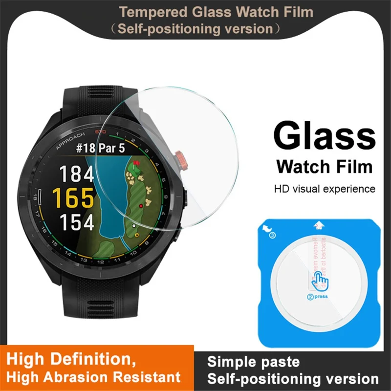Protector de Pantalla de Vidrio Templado IMAK para Garmin Approach S70 de 47 mm con Herramienta de Instalación