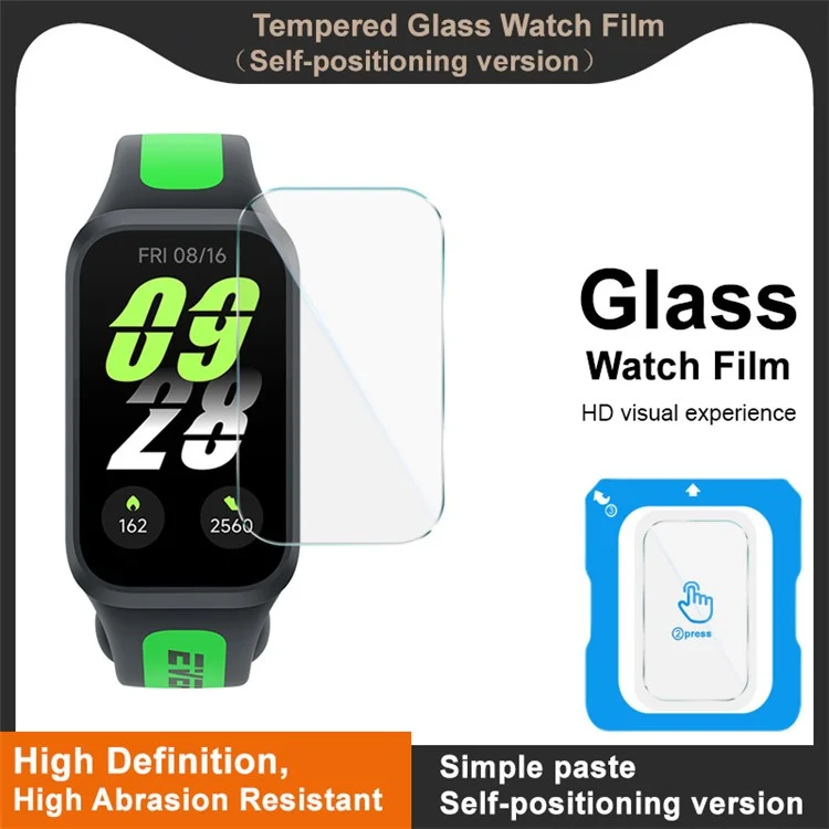 IMAK For Xiaomi Smart Band 9 Active / Redmi Band 3 Tempered Glass Screen Protector with Installation Tool