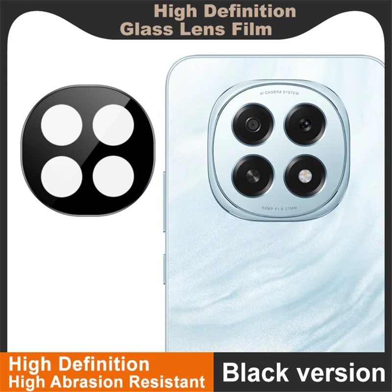 IMAK For Oppo A5 5G Camera Lens Protector Tempered Glass HD Clear Lens Film (Black Version)