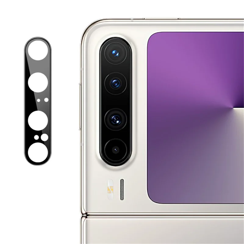 IMAK For Huawei Pura X Camera Lens Protector Tempered Glass HD Clear Lens Film (Black Version)