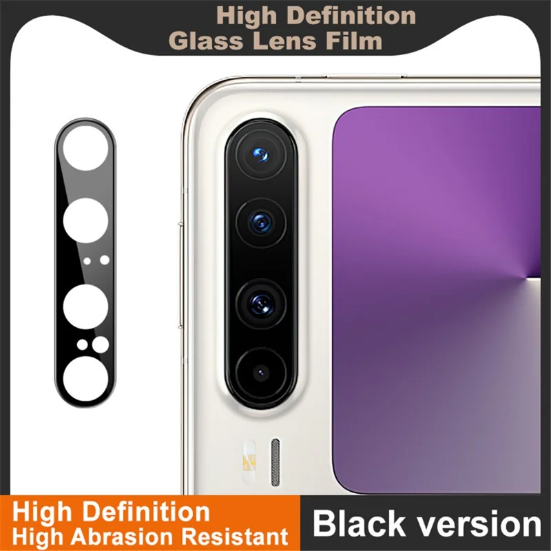 IMAK For Huawei Pura X Camera Lens Protector Tempered Glass HD Clear Lens Film (Black Version)