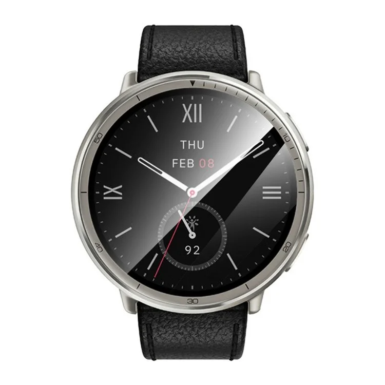 RURIHAI Para Huami Amazfit Active 2 Protetor de Tela PMMA Película Protetora de Tela de Relógio 3D com Cola Completa