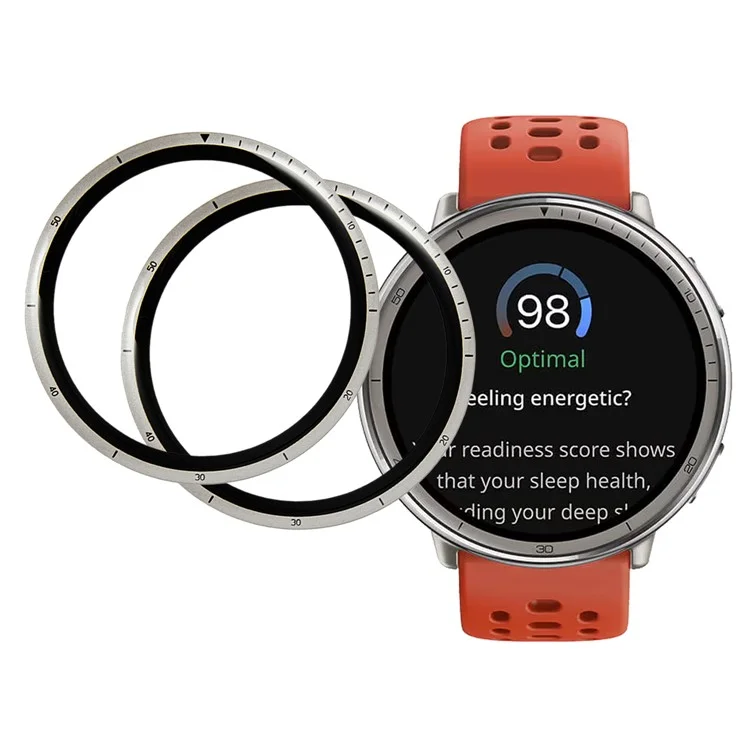 2 шт. / Упаковка Защитная пленка для смарт-часов Huami Amazfit Active 2 HD Clear PMMA (с черной кромкой)