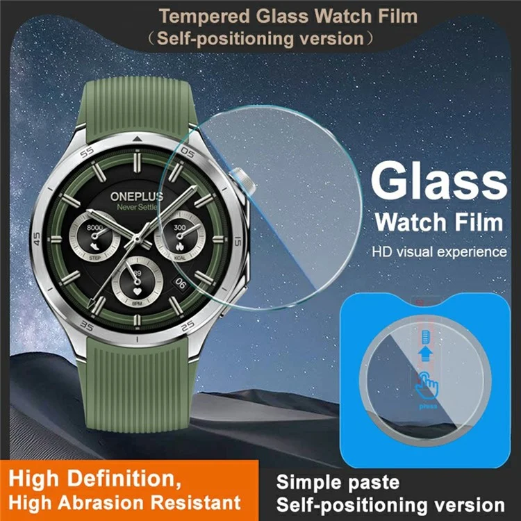 IMAK For OnePlus Watch 3 Tempered Glass Screen Protector with Installation Tool