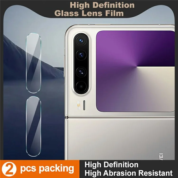 IMAK 2Pcs / Set For Huawei Pura X Lens Protector Ultra Clear Tempered Glass Lens Film