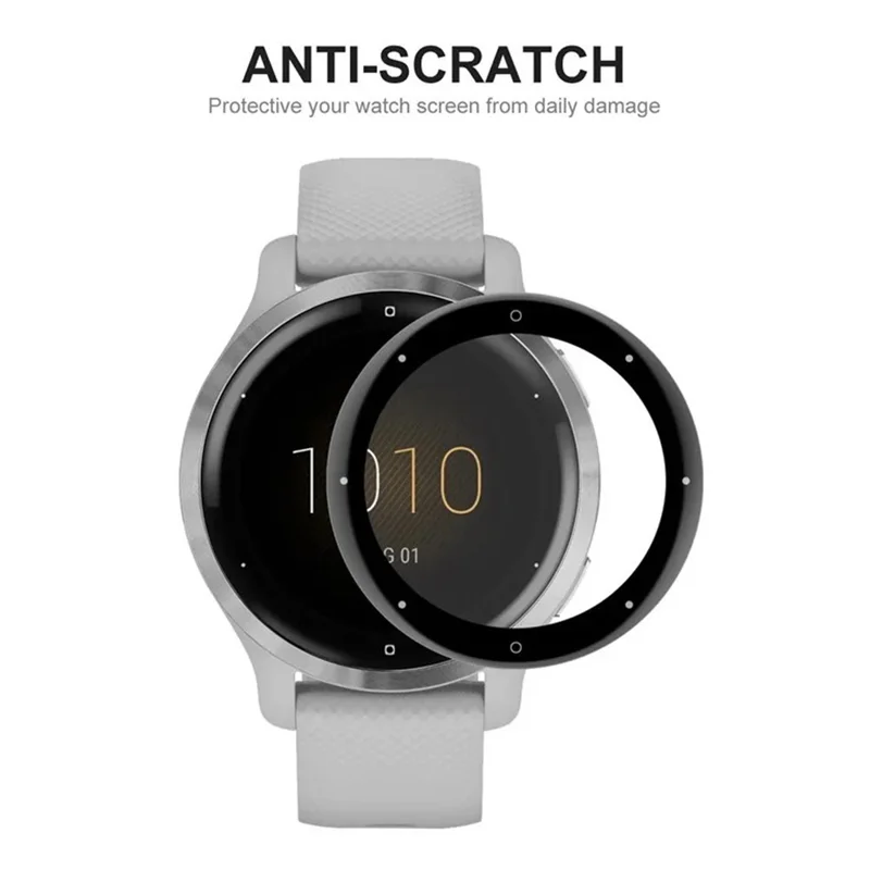 WANLONFENG Screen Protector For Garmin Venu 2S 3D Curved Edge PMMA Soft Film