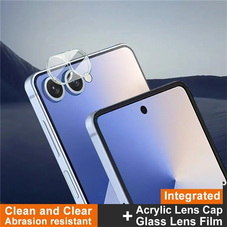 IMAK Pour Samsung Galaxy Z Flip7 5G Protection d'objectif en verre trempé + Capuchon d'objectif en acrylique