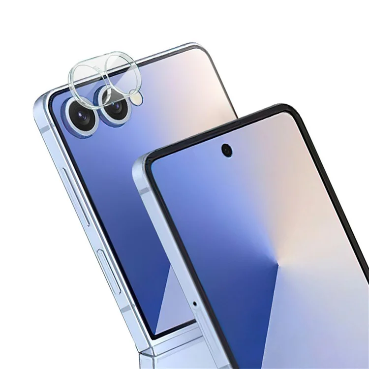 IMAK Pour Samsung Galaxy Z Flip7 5G Protection d'objectif en verre trempé + Capuchon d'objectif en acrylique