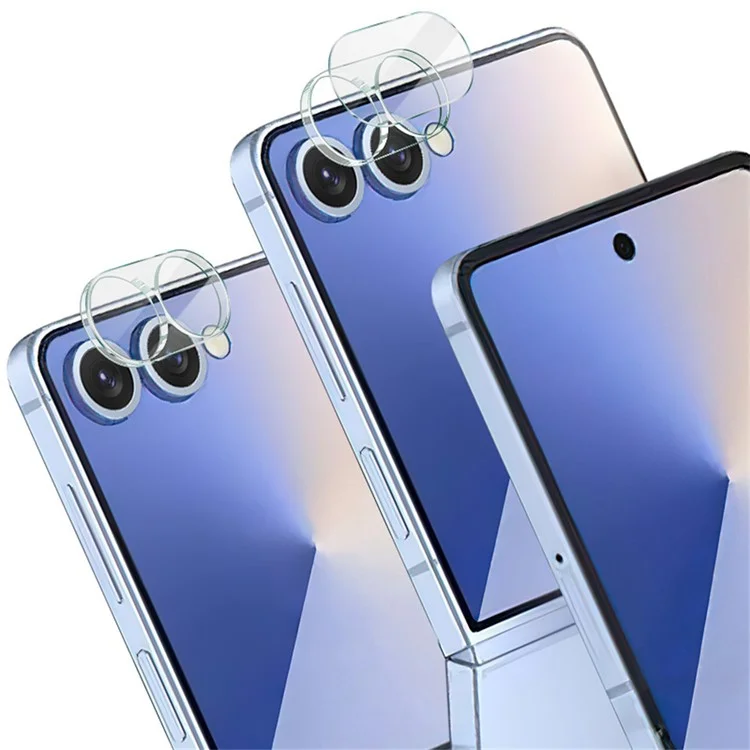 IMAK Pour Samsung Galaxy Z Flip7 5G Protection d'objectif en verre trempé + Capuchon d'objectif en acrylique