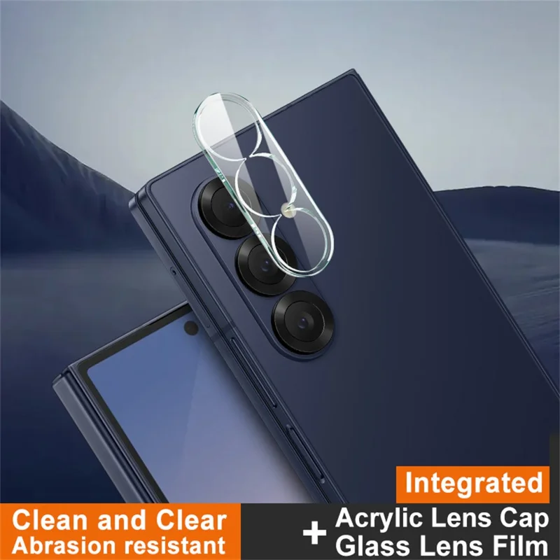 IMAK For Samsung Galaxy Z Fold7 5G Tempered Glass Camera Lens Protector + Acrylic Lens Cap