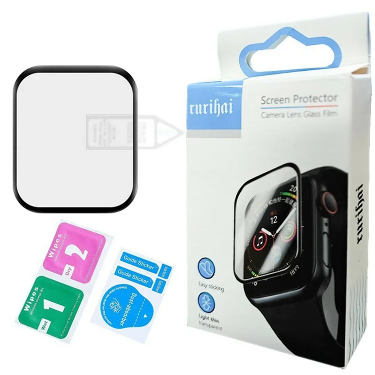 RURIHAI Pour Huami Amazfit Bip 6 Protection d'écran PMMA Film Protecteur d'écran Incurvé 3D