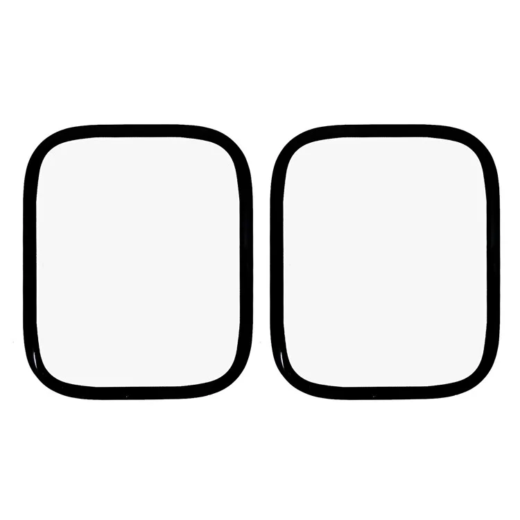 2 Pièces / Pack Protection d'écran pour Montre Connectée Huami Amazfit Bip 6 Film HD Transparent PMMA (Bordure Noire)