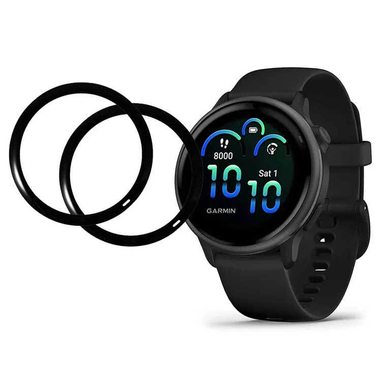 2Pcs  /  Pack For Garmin Vivoactive 6 Screen Protector Smart Watch HD Clear PMMA Film
