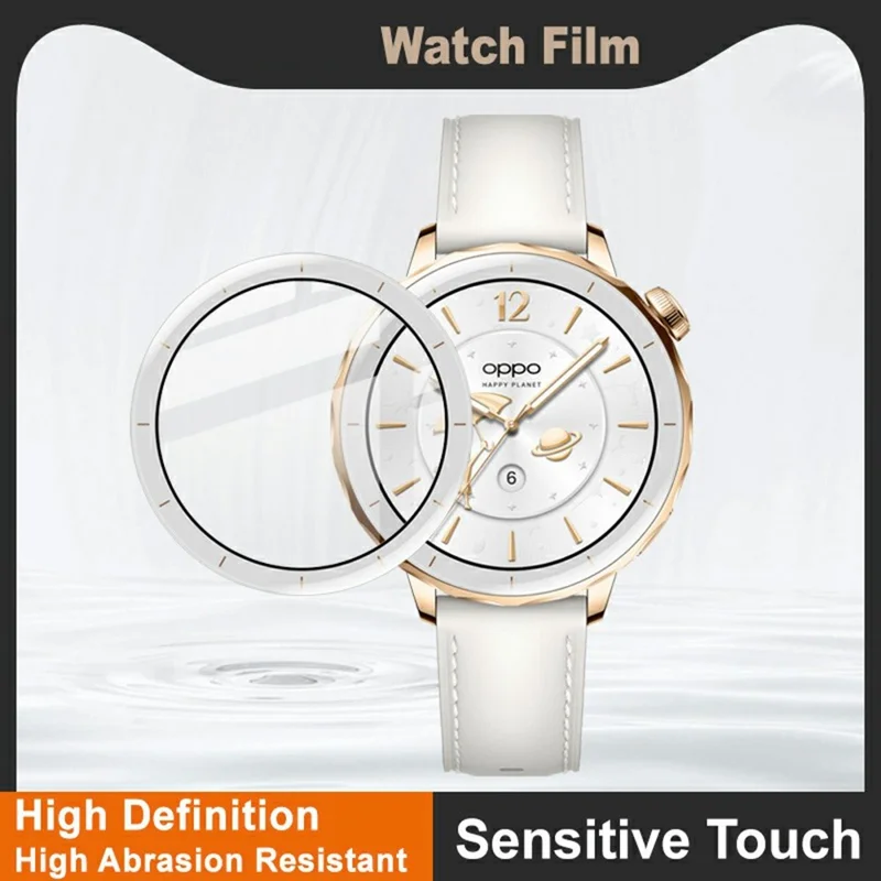 IMAK Pour Oppo Watch X2 Mini Protecteur d'écran Anti-rayures Film de protection PMMA pour montre (Bord blanc)