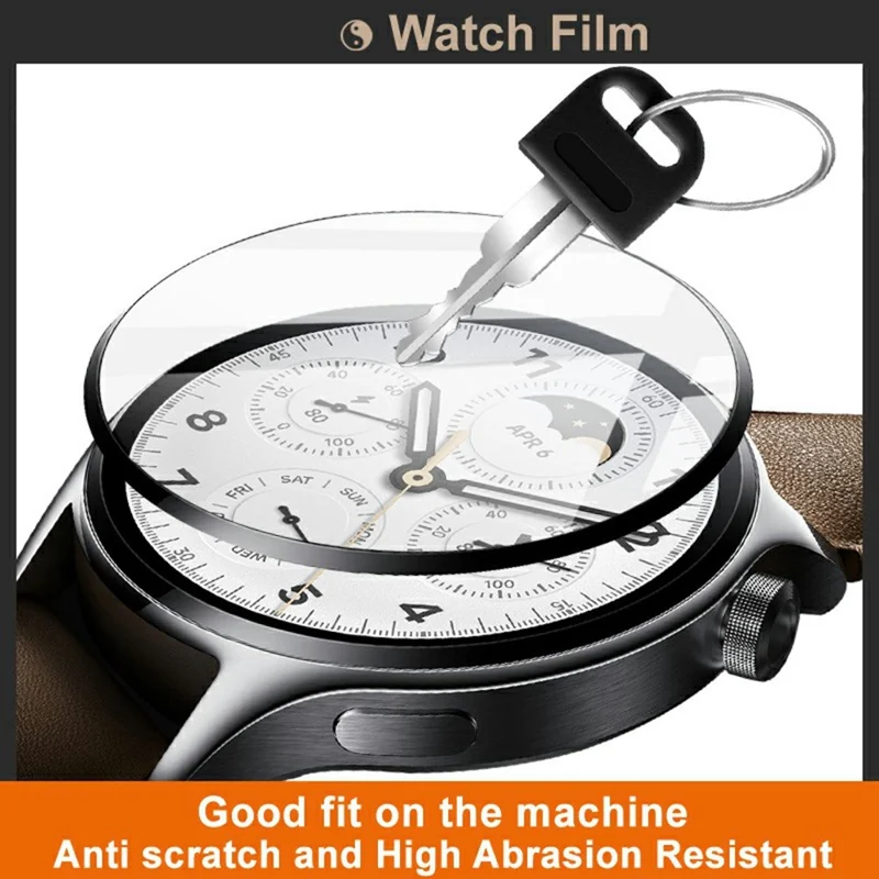 IMAK Pour Oppo Watch X2 Mini Protecteur d'écran Anti-rayures Film de protection PMMA pour montre (Bord blanc)