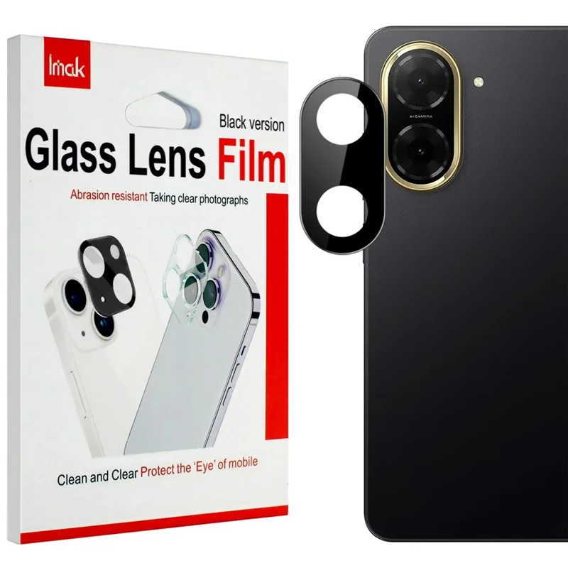 IMAK For Xiaomi Redmi A5 4G (171.7mm) Camera Lens Protector Tempered Glass HD Clear Lens Film (Black Version)