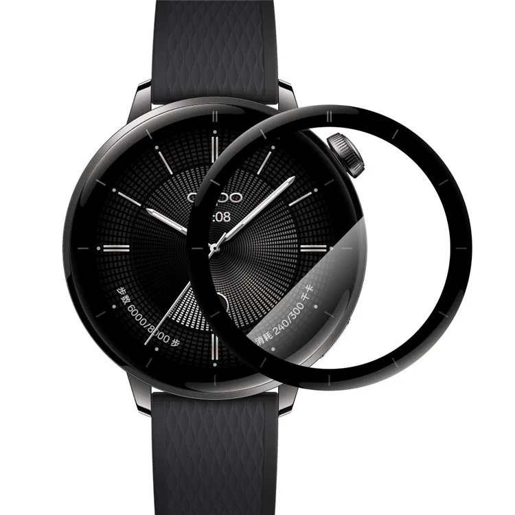 NORTHJO For Oppo Watch X2 Mini Screen Protector PMMA Anti Scratch Black Edge Watch Film HD Clarity Abrasion Resistant