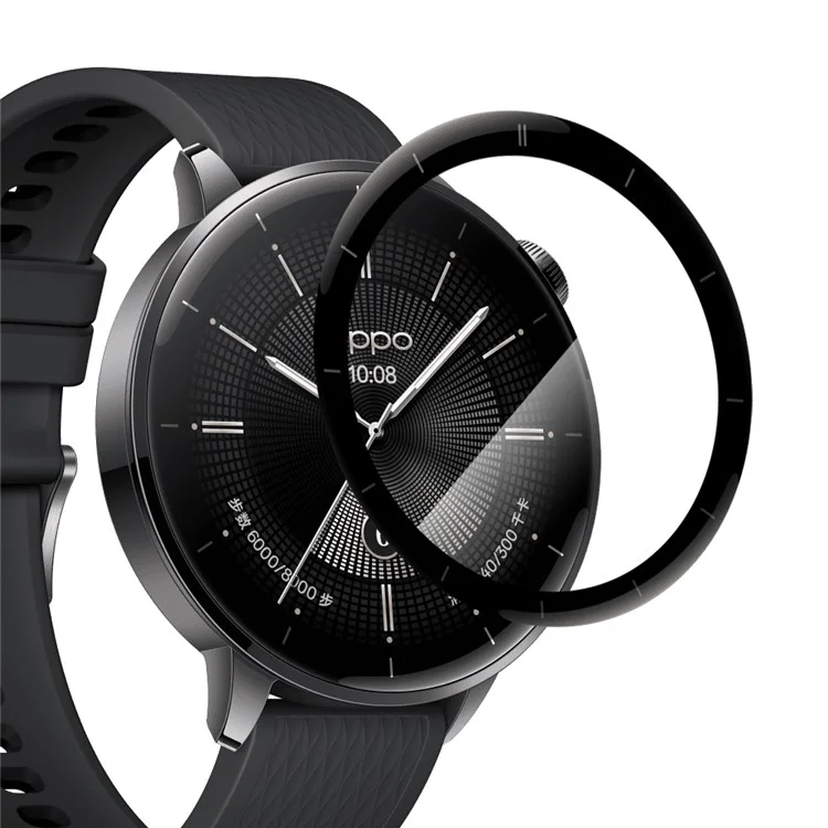 NORTHJO For Oppo Watch X2 Mini Screen Protector PMMA Anti Scratch Black Edge Watch Film HD Clarity Abrasion Resistant