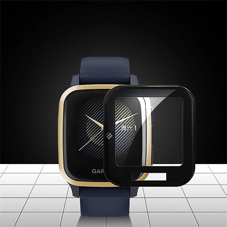 Pellicola protettiva in PMMA trasparente e ad alta definizione per Garmin Venu SQ Smart Watch, con curvatura 3D