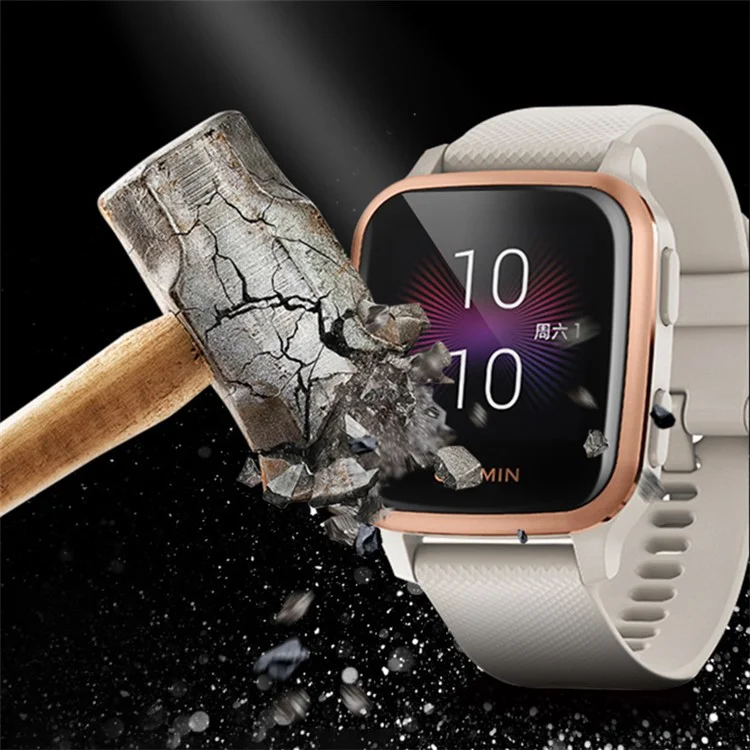 Pellicola protettiva in PMMA trasparente e ad alta definizione per Garmin Venu SQ Smart Watch, con curvatura 3D
