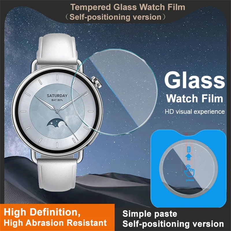 IMAK For Xiaomi Watch S4 41mm Tempered Glass Screen Protector with Installation Tool