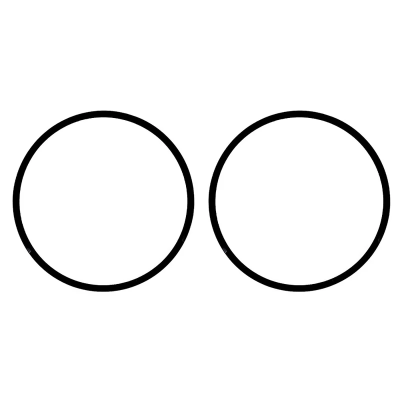 Pack de 2 Protectores de Pantalla para Samsung Galaxy Watch8 44mm - Película HD Clara de PMMA (Borde Negro)