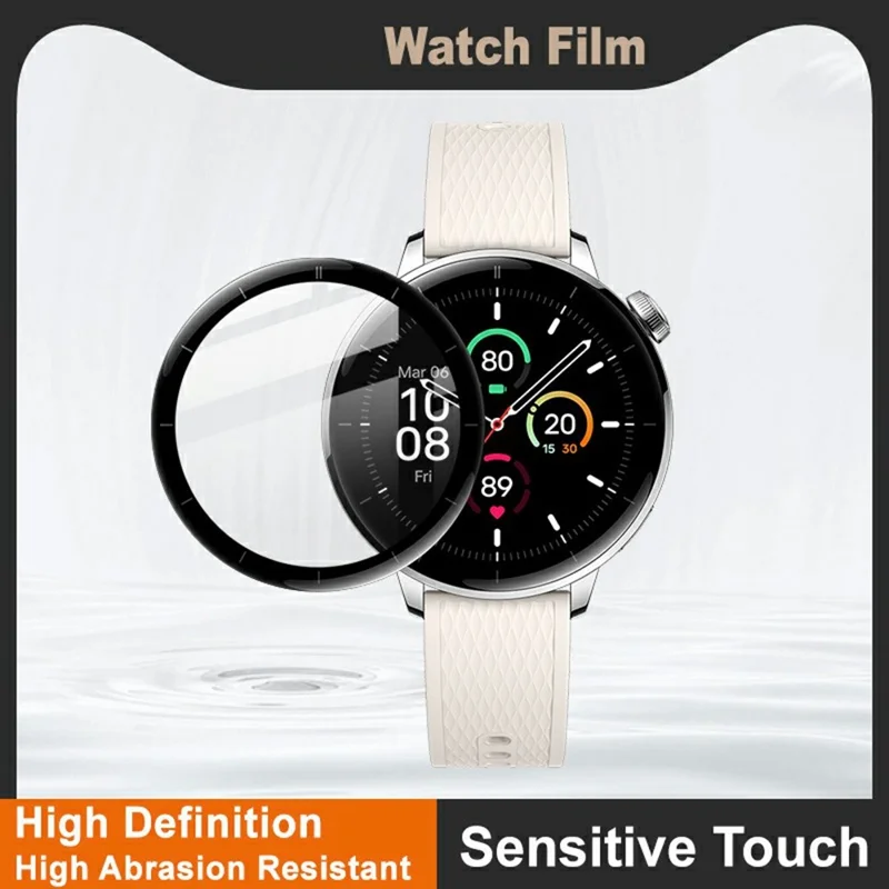 IMAK voor OnePlus Watch 3 43 mm Screen Protector Anti-kras PMMA Horlogefolie