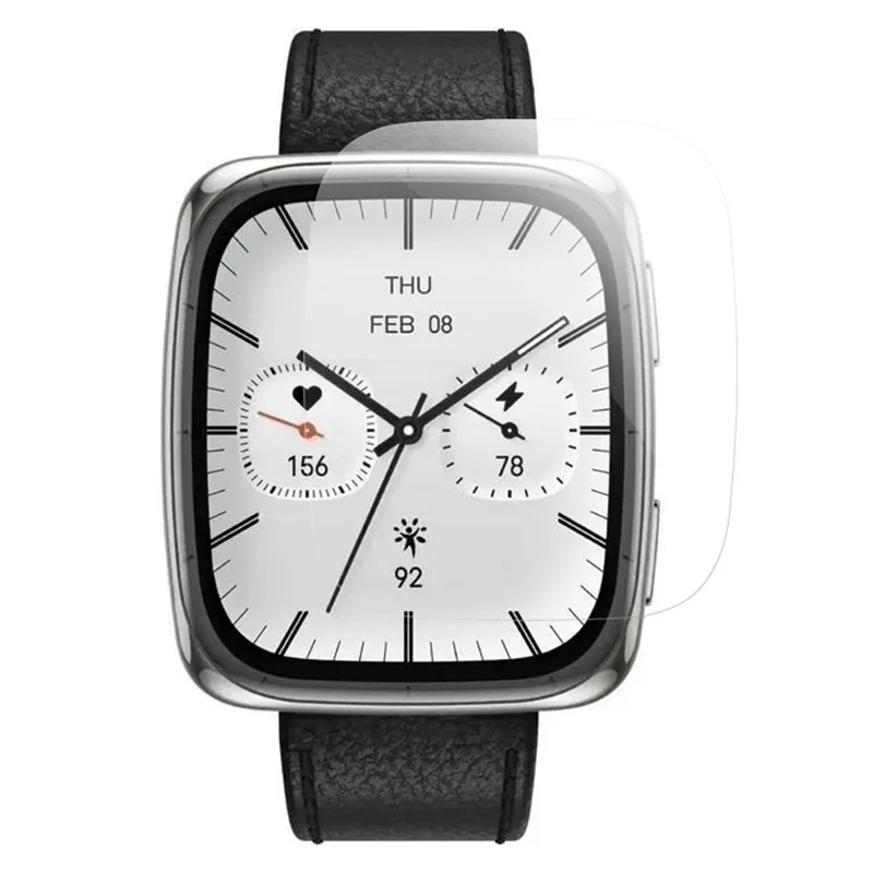 RURIHAI For Huami Amazfit Active 2 Square Screen Protector High Aluminium-silicon Glass Watch Film with Alignment Tool