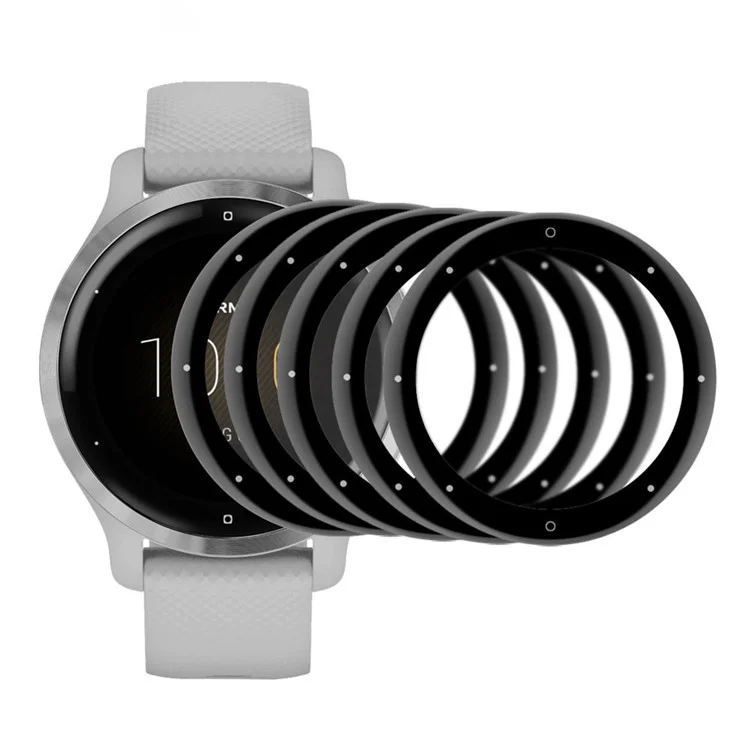 Enkay Hat Prince 5pcs Pour Garmin Venu 2S 40mm / Vivoactive 4S 40mm Couvrement Complet 3D Films de Protecteur D'écran pc Courbe Incurvé + PMMA