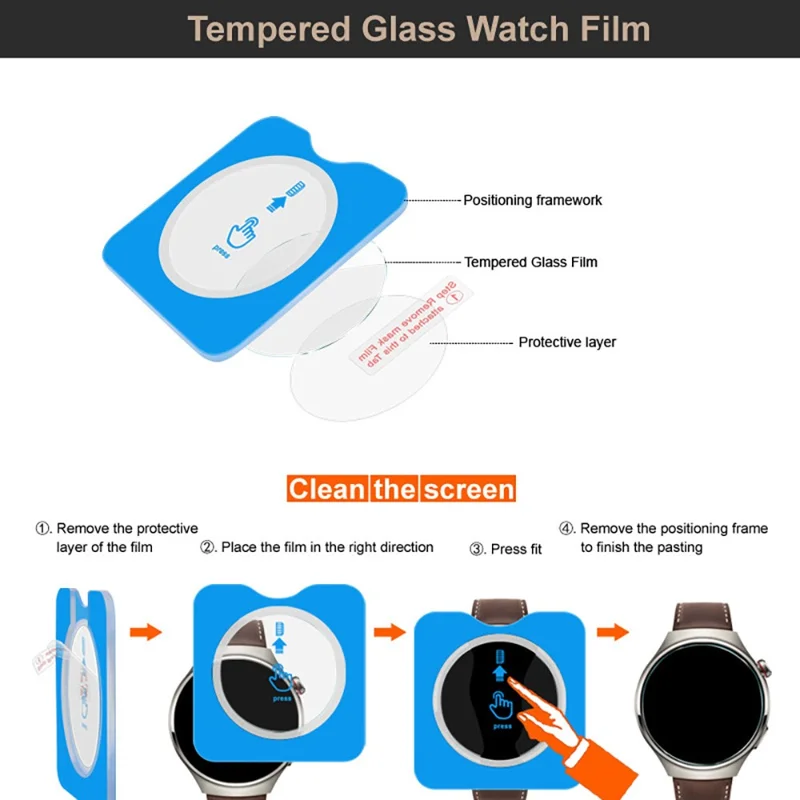 IMAK For Huawei Watch GT 6 46mm Tempered Glass Screen Protector with Installation Tool
